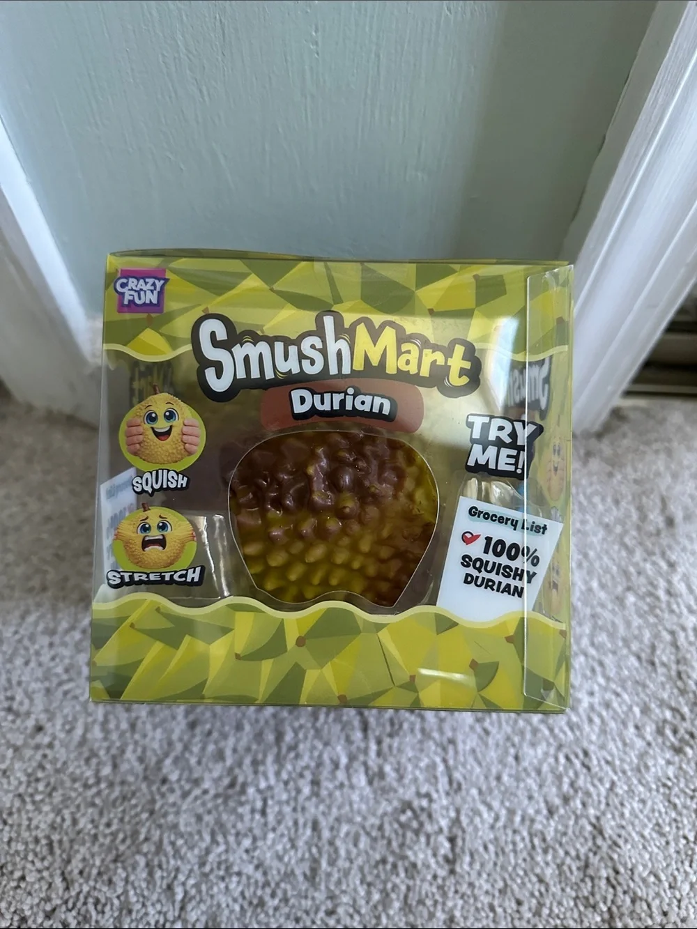 Durian Squishy Toy - Yellow/Brown